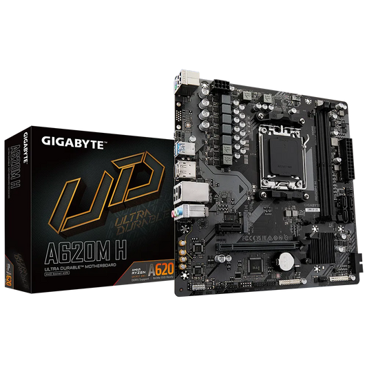 Tarjeta Madre Gigabyte A620m H / Socket Am5 / Ddr5 / Dp / Hdmi / Micro Atx / Gama Basica