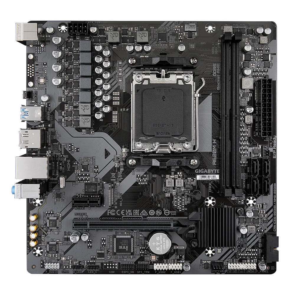 Tarjeta Madre Gigabyte A620m H / Socket Am5 / Ddr5 / Dp / Hdmi / Micro Atx / Gama Basica