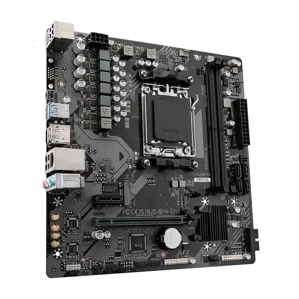 Tarjeta Madre Gigabyte A620m H / Socket Am5 / Ddr5 / Dp / Hdmi / Micro Atx / Gama Basica