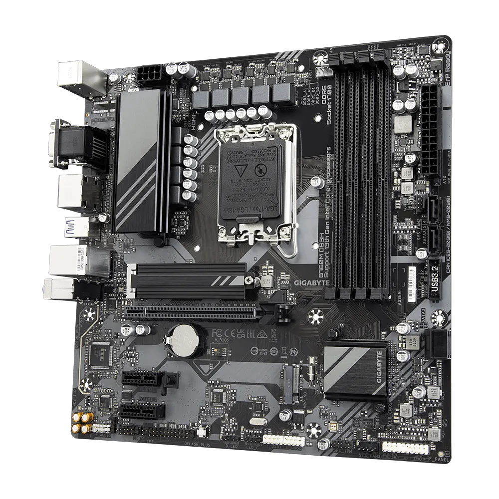 Mb Gigabyte B760 Intel S-1700 14a, 13a, 12a Gen/4xddr5 4800mhz/hdmi/dp/5x Usb 3.2/micro Atx/gama Media