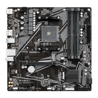 Mb Gigabyte Amd B550m K S-am4 5a Gen/4x Ddr4 3200/dp/hdmi/m.2/4x Usb 3.2/micro Atx/gama Media/gamer