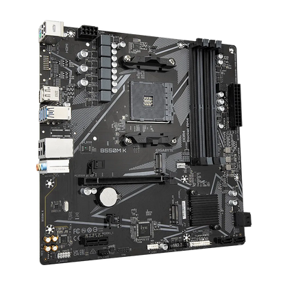 Mb Gigabyte Amd B550m K S-am4 5a Gen/4x Ddr4 3200/dp/hdmi/m.2/4x Usb 3.2/micro Atx/gama Media/gamer