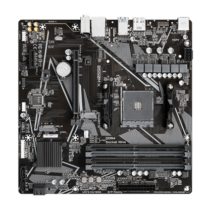 Mb Gigabyte Amd B550m K S-am4 5a Gen/4x Ddr4 3200/dp/hdmi/m.2/4x Usb 3.2/micro Atx/gama Media/gamer
