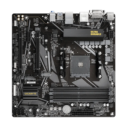 Mb Gigabyte B550 Amd S-am4 3a Gen/4xdrr4 3200mhz/pcie 4.0/hdmi/dvi/4xusb 3.2/m.2/micro Atx/gama Media