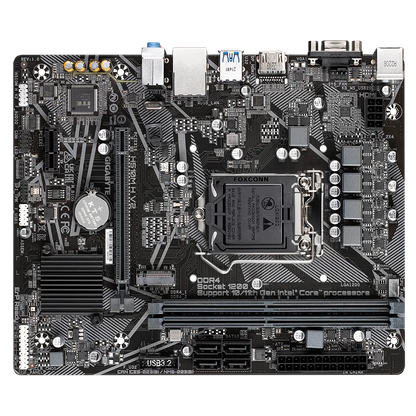 Mb Gigabyte H510m V2 Intel S-1200 11a Gen/2xddr4 2666mhz/pcie 3.0/hdmi/vga/4xusb 3.1/m.2/micro Atx/gama Basica