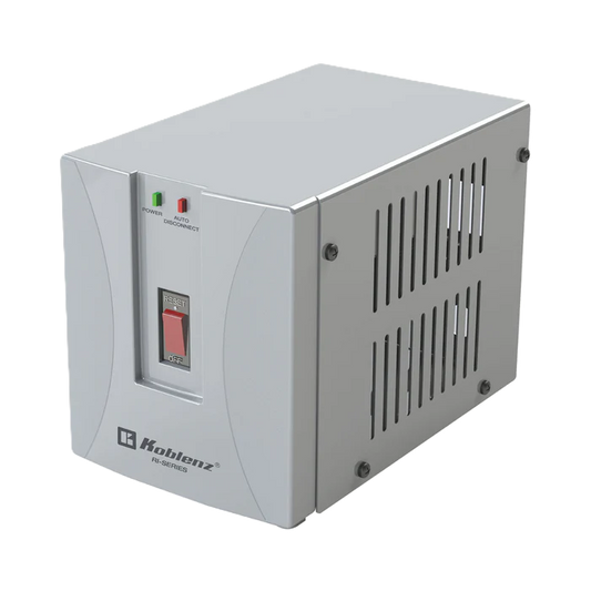 Regulador De Voltaje Para Equipo De Motor Como Fotocopiadora, Refrigeradores, Lavadoras Koblenz Ri-2002, 2000 Va / 1500 W, Luz Led, Encendido / Apagado, 5 AÑos De GarantÍa. Sku 00-1596-00-0