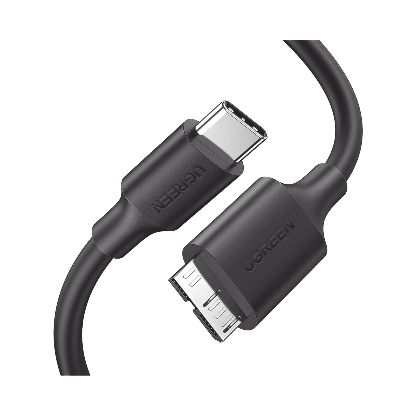 Cable USB Tipo C 3.0 a Micro Tipo B | 1m |Carga Rápida | 5 Gbps | Transferencia de Datos | Blindaje Interior Múltiple | Compatible con Disco Duro Externo, Portátiles, Seagate, Nikon, Canon.