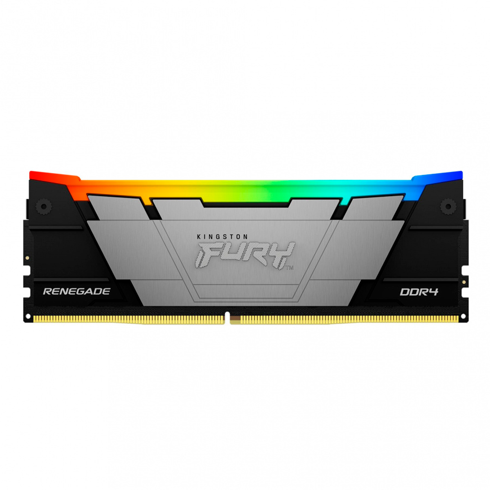 Memoria Ram Kingston Dimm Ddr4 32gb 3600mt/s Fury Renegade Black Xmp Rgb Cl18 288pin 1.35v C/disipador De Calor P/pc/gamer/alto Rendimiento Kf436c18rb2a/32