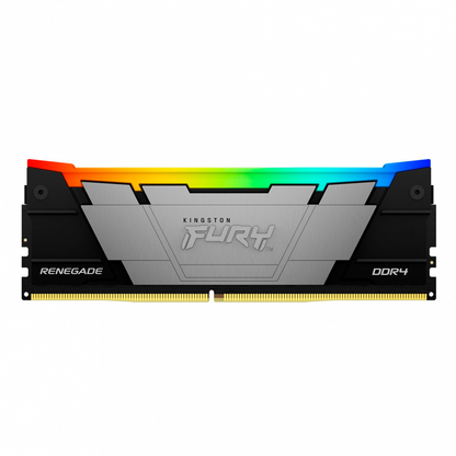 Memoria Ram Kingston Dimm Ddr4 32gb 3600mt/s Fury Renegade Black Xmp Rgb Cl18 288pin 1.35v C/disipador De Calor P/pc/gamer/alto Rendimiento Kf436c18rb2a/32
