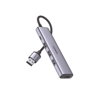 Convertidor Usb-a 3.0 A 4 Puertos Usb-a 3.0 / 5 Gbps Transferencia / Alimentación Por Usb-c / Compatibilidad Multiplataforma / Protección Cortocircuito Y Sobrecorriente