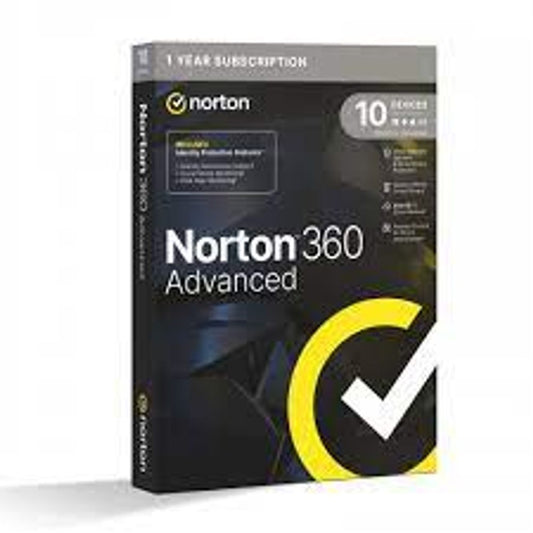 Esd Norton 360 Advanced / 10 Dispositivos  /1 AÑo / Descarga Digital