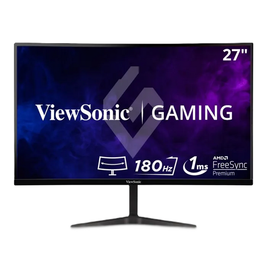 Monitor Viewsonic Entretenimiento Y Juegos, Vx2718-2kpc-mhd, Curvo 1500r, 2560  X 1440, Wqhd, 165hz Actualizacion, 1 Ms Tiempo De Respuesta, Adaptive-sync, Altavoces Intregrados, Hdmi, Display Port,