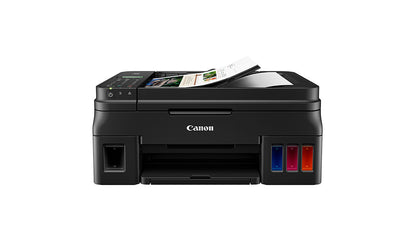 Multifuncional Canon G4110, Tinta Continua, Ipm 8.8 Negro/5.0 Color, Usb, Wifi, Simplex, Cama Plana Carta/ Adf Oficio/8.5x14, Consumibles Gi-190