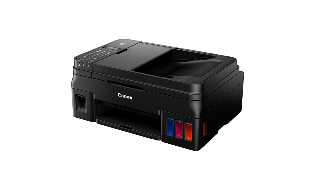 Multifuncional Canon G4110, Tinta Continua, Ipm 8.8 Negro/5.0 Color, Usb, Wifi, Simplex, Cama Plana Carta/ Adf Oficio/8.5x14, Consumibles Gi-190