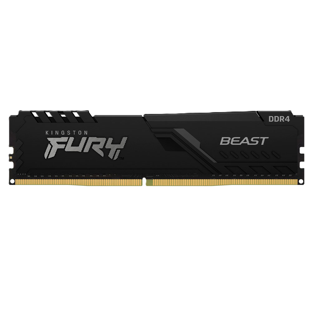 Memoria Ram Kingston Dimm Ddr4 16gb 3200mt/s Fury Beast Cl16 288pin 1.35v C/disipador De Calor P/pc/gamer/alto Rendimiento Kf432c16bb1/16