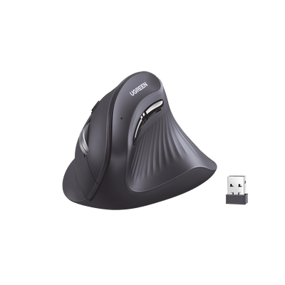 Mouse Inalámbrico En Angulo Vertical | 2.4g & Bluetooth | Conecta 3 Dispositivos Simultáneamente | 4 Niveles De Dpi |  Clic Silencioso | 5 Botones Silenciosos | Soporta Win, Mac, Linux & Chrome.