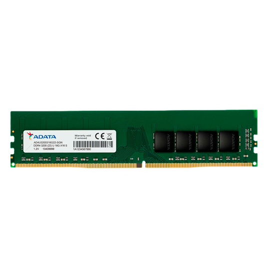 Memoria Adata Udimm Ddr4 16gb Pc4-25600 3200mhz Cl22 288pin 1.2v Pc (ad4u320016g22-sgn)