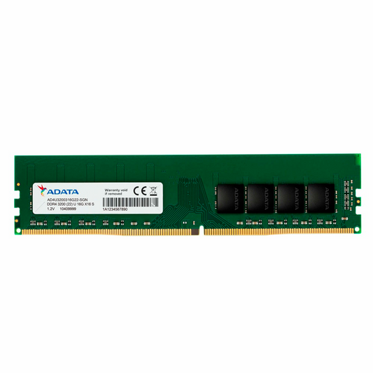 Memoria Adata Udimm Ddr4 16gb Pc4-25600 3200mhz Cl22 288pin 1.2v Pc (ad4u320016g22-sgn)