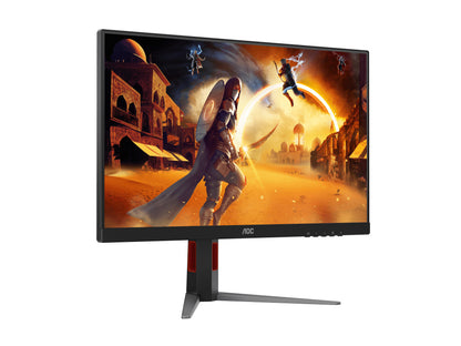 Monitor Gamer Aoc 27g4h / Panel Ips / 27 Pulgadas / Hdmi / Dp / Aspecto 16;9 / Tr 0.5 Ms / Adaptive Sync / 200 Hz / Resolucion 1920 X 1080 / Brillo 300 Cd/m2 / Vesa 100x100 Mm/ Negro Y Rojo