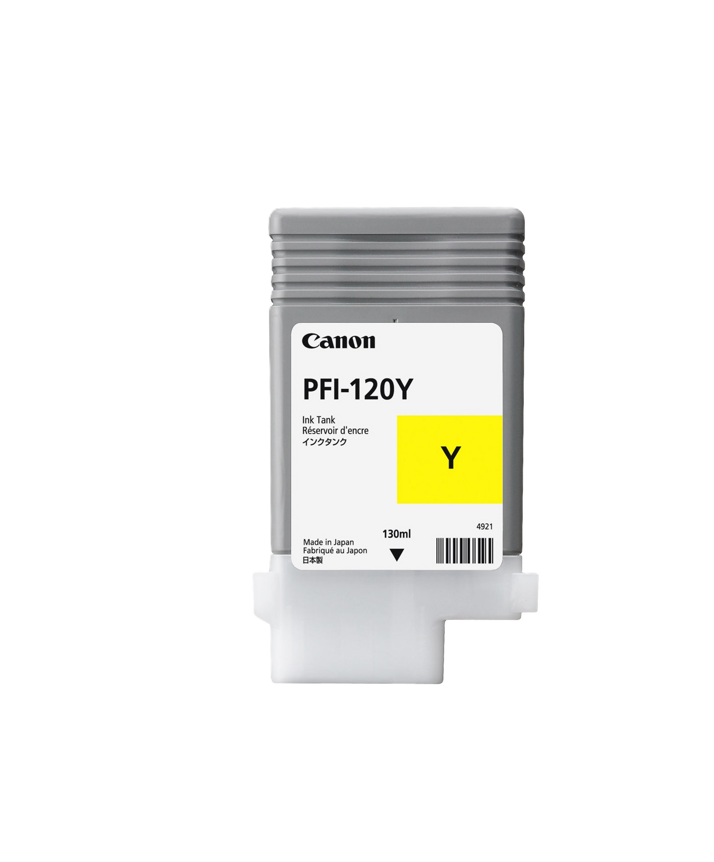 Tanque De Tinta Canon Pfi-120 Y Amarillo,compatible: Tm-200,tm-205,tm-300,tm-305,capacidad 130 Ml