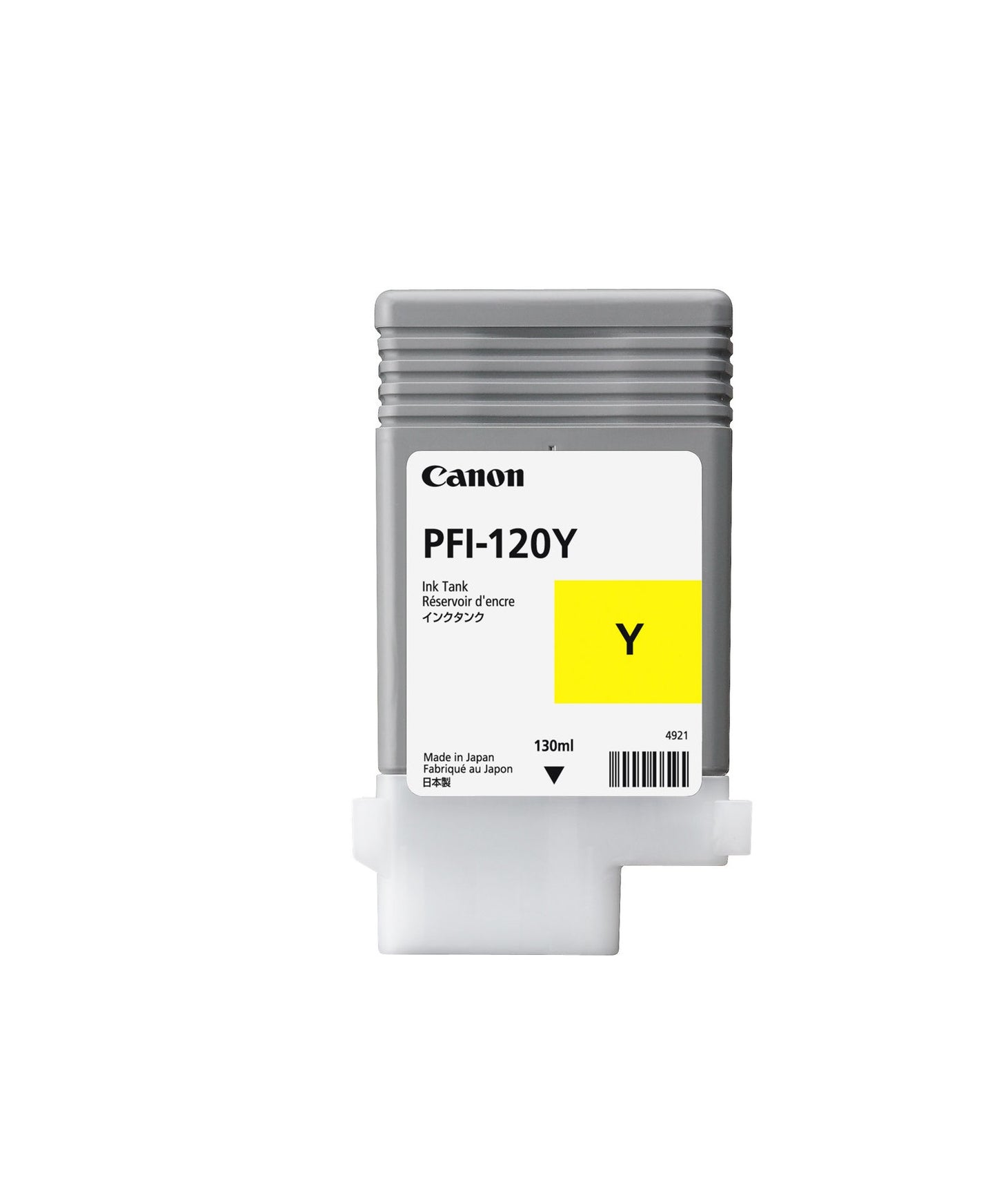 Tanque De Tinta Canon Pfi-120 Y Amarillo,compatible: Tm-200,tm-205,tm-300,tm-305,capacidad 130 Ml