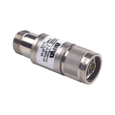 Atenuador En Línea De 30 Db, 2 W. Máximo, Cd-4 Ghz, Conectores N Macho-hembra.