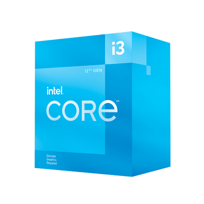 Procesador Intel Core I3-12100f S-1700 12a Gen /3.3 - 4.3 Ghz /cache 12mb /4 Cores /sin Graficos /con Disipador /computo Basico Ipa