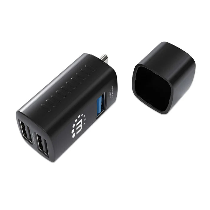 Hub,manhattan,180993, Usb-c 3 Ptos A