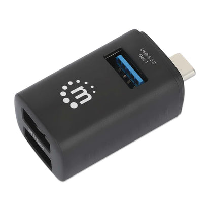 Hub,manhattan,180993, Usb-c 3 Ptos A