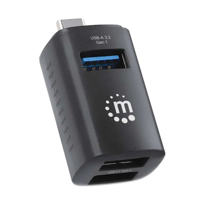Hub,manhattan,180993, Usb-c 3 Ptos A