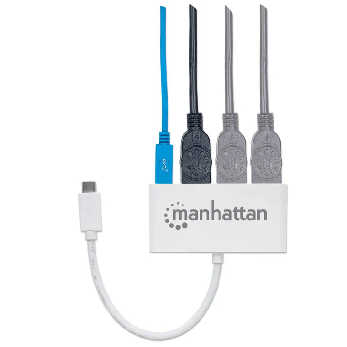 Hub Usb,manhattan,163552,-c  3 Ptos A + 1 Pto C