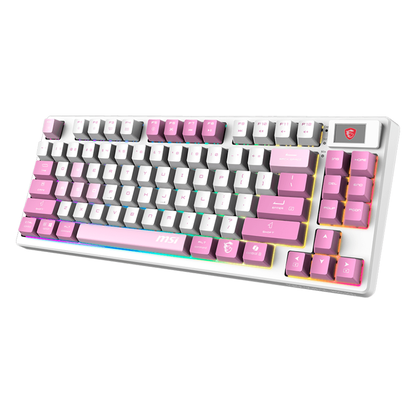 Teclado InalÁmbrico Msi Forge Gk600 Tkl W Violet Us InalÁmbrico / Bluetooth / Usb 2.0 / Rgb