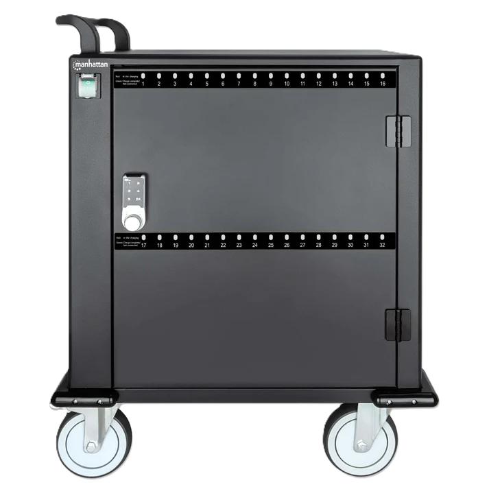 Gabinete De Carga ,manhattan, 716000, De 32 Puertos Usb-c 12 576w