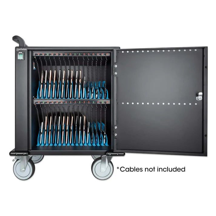 Gabinete De Carga ,manhattan, 716000, De 32 Puertos Usb-c 12 576w