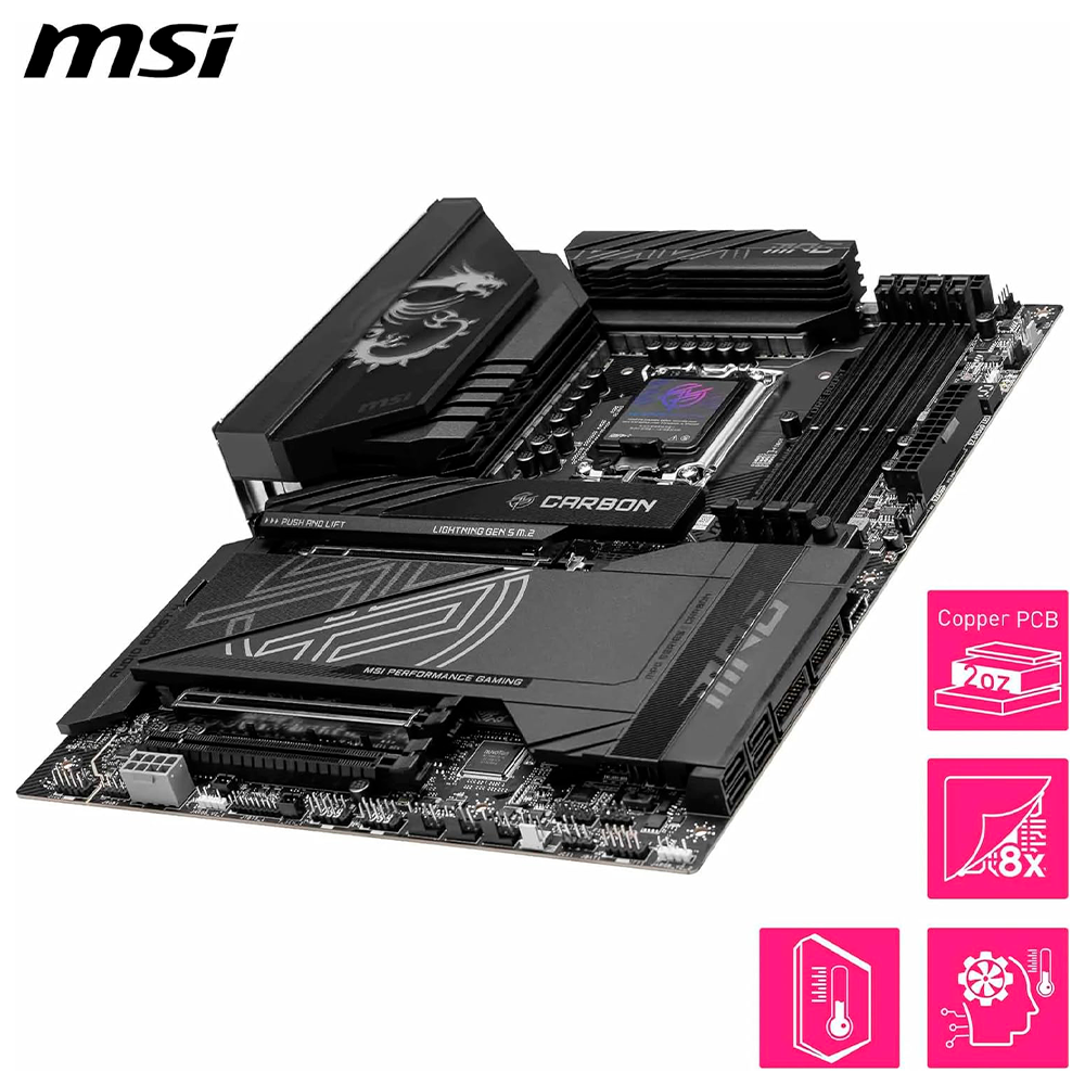 Mb Mpg Z890 Carbon Wifi Intel S-1851 Ddr5 Gama Alta