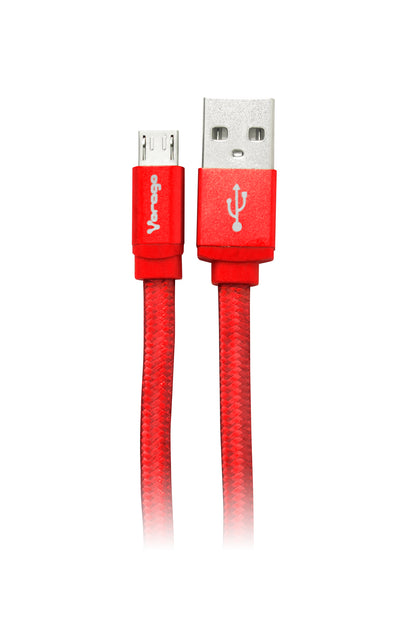 Cable Usb Vorago Cab-113 Usb 2 A Micro Usb 1metro Bolsa Rojo