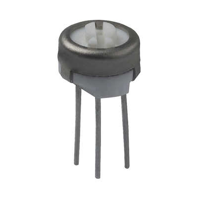 Potenciómetro Cermet Trimer De 200k Ohm, 1 Vuelta, 0.250" Diam., 0.5 Watt, Terminales Para Pcb.