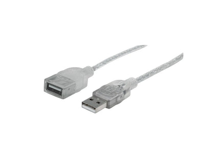 Cable Usb,manhattan,336314, V2.0 Ext. 1.8m Plata