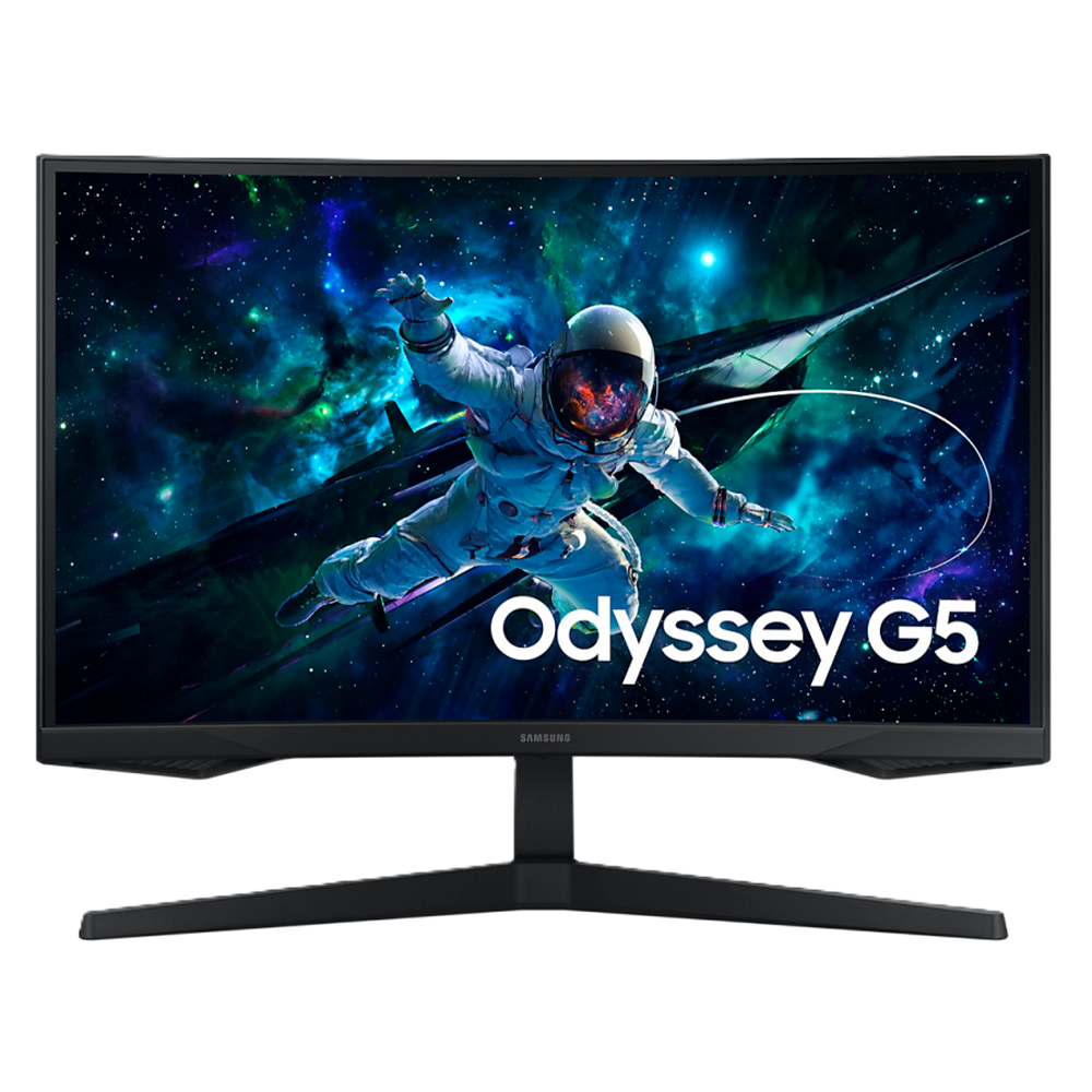 Monitor Led Samsung 27 Pulgadas /g5 G55c Odyssey/ Qhd (2560 X 1440) / Va / Widescreen /curvo/ Hdmi / Dp / 165hz / Negro.