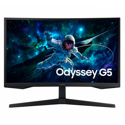 Monitor Led Samsung 27 Pulgadas /g5 G55c Odyssey/ Qhd (2560 X 1440) / Va / Widescreen /curvo/ Hdmi / Dp / 165hz / Negro.