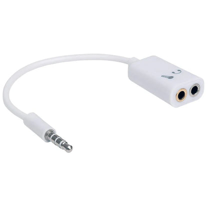 Adaptador Audio,manhattan,354561, 3.5mm 1 M A 2 H, Divide Audio Para Audifono Y Microfono