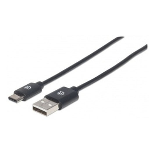 Cable Usb,manhattan,354929,-c V2.0, C-a 2.0m Negro 480mbps