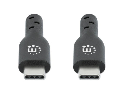 Cable Usb,manhattan,355247,-c V2.0, C-c 2.0m Negro 480mbps 5a