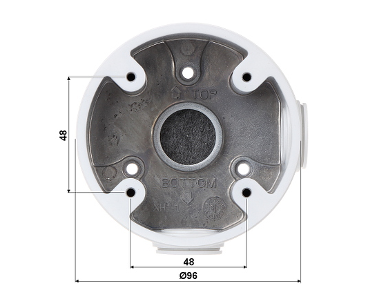 Caja De Conexiones/ Dahua/ Pfa13a-e/ Para Camaras Domo Dahua Serie Hdw1000 / 1100 / 1200 / 1220 / 1400 / 2231 / 2401m / Hdw1100rvf / 1200 / 1220 / 1400