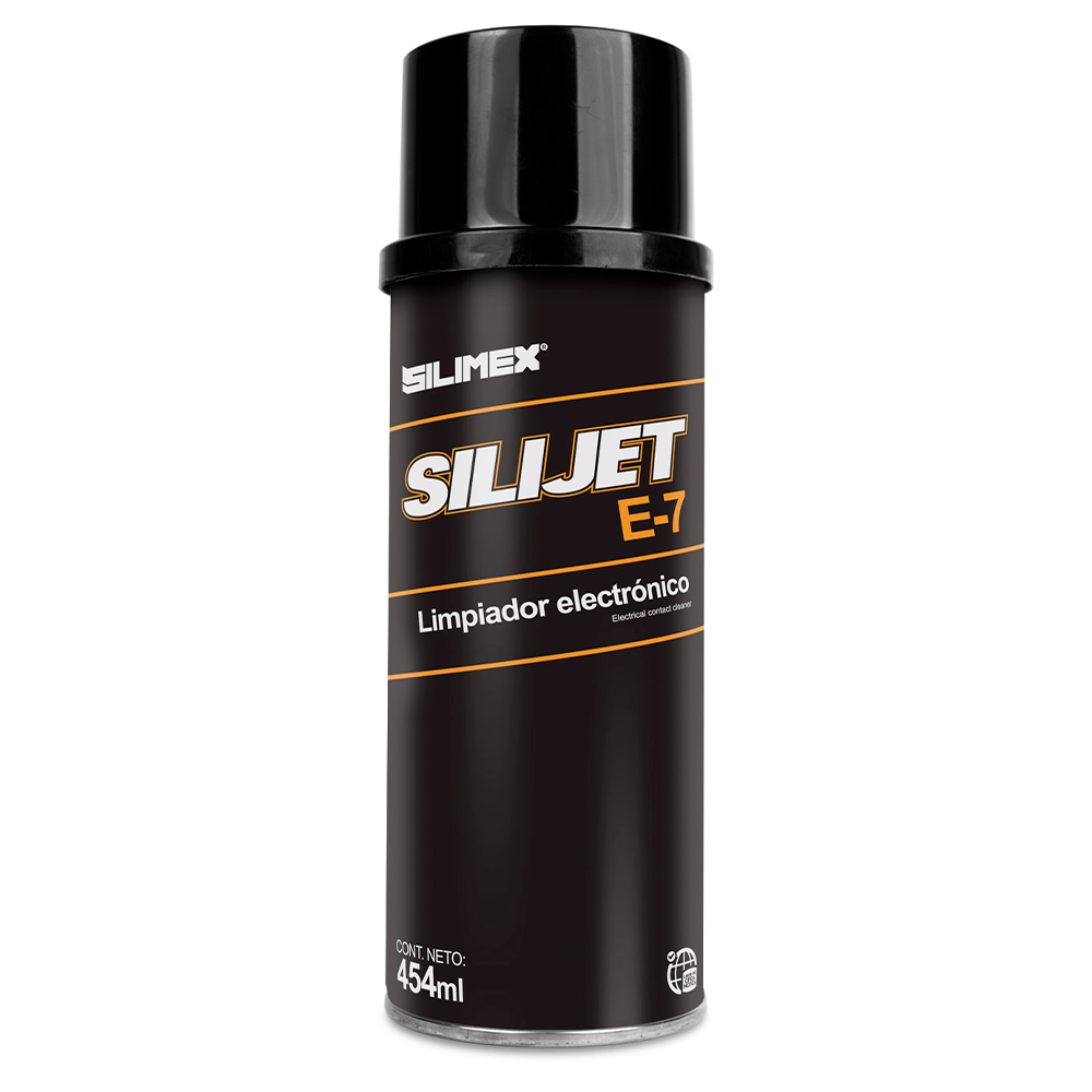 Aerosol Silijet E-7 Plus Limpiador Electrnico De Alto Poder, Repelente Al Polvo, Silimex 454ml