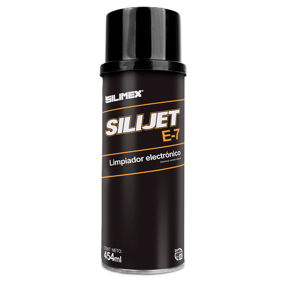 Aerosol Silijet E-7 Plus Limpiador Electrnico De Alto Poder, Repelente Al Polvo, Silimex 454ml