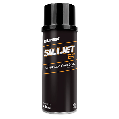 Aerosol Silijet E-7 Plus Limpiador Electrnico De Alto Poder, Repelente Al Polvo, Silimex 454ml