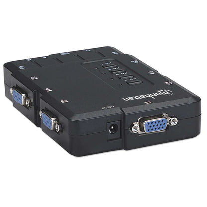 Switch Kvm,manhattan,151269, Desktop Usb 41 Con Cablesaudio