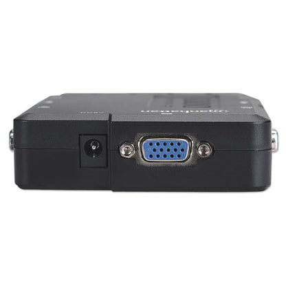 Switch Kvm,manhattan,151269, Desktop Usb 41 Con Cablesaudio