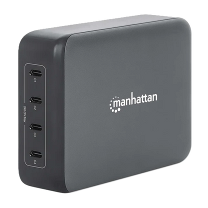Estaciondecarga/manhattan/102667/estaciÓn De Carga Pd Con 4 Puertos Usb-c - 240 W